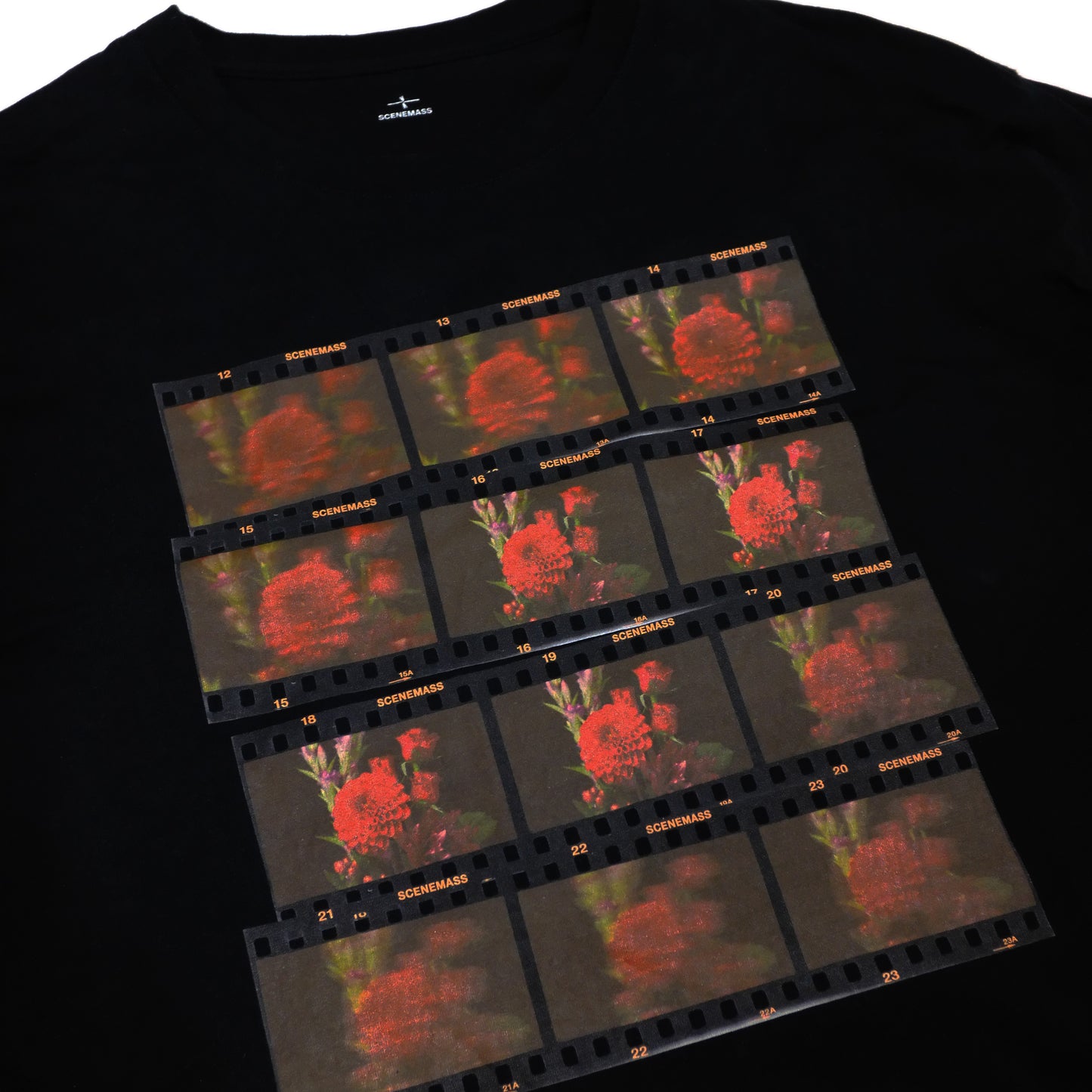 Flower film T-Shirts【Black】
